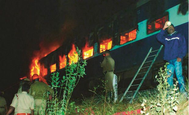 File picture of the AC coach of the Bangalore-Nanded Express that caught fire on Saturday File picture of the AC coach of the Bangalore-Nanded Express that caught fire on Saturday